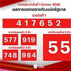 ตรวจรางวัล 1 มีนาคม 2566
